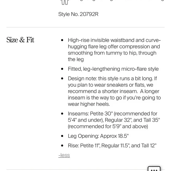 Spanx bootcut Pants | size small TALL - Picture 10 of 11